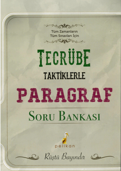 TECRÜBE TAKTİKLERLE PARAGRAF SORU BANKASI Panda Fotokopi & Baskı Merkezi