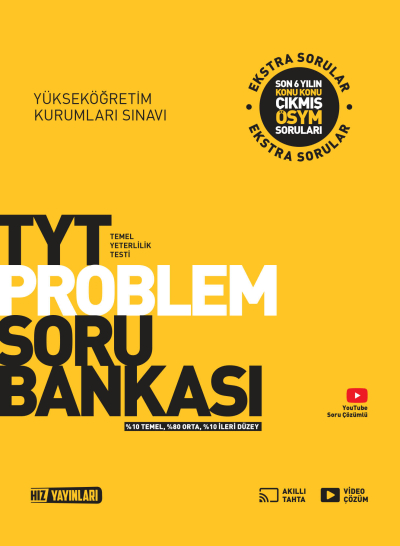 TYT Problemler Soru Bankası Hız Yayınları Panda Fotokopi & Baskı Merkezi