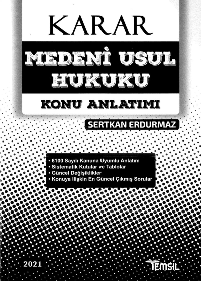 KARAR MEDENİ USUL HUKUKU KONU ANLATIMI Panda Fotokopi & Baskı Merkezi