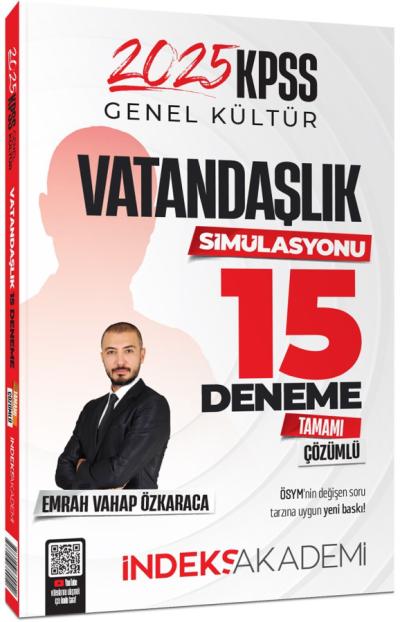 2025 KPSS Vatandaşlık Simülasyonu 15 Deneme Çözümlü İndeks Akademi