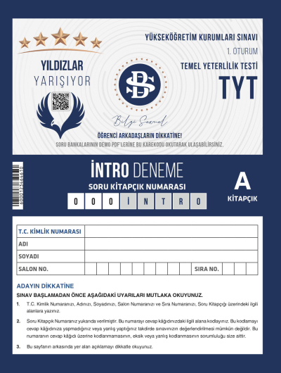 Yıldızlar Yarışıyor TYT İntro Deneme Bilgi Sarmal Panda Fotokopi & Baskı Merkezi