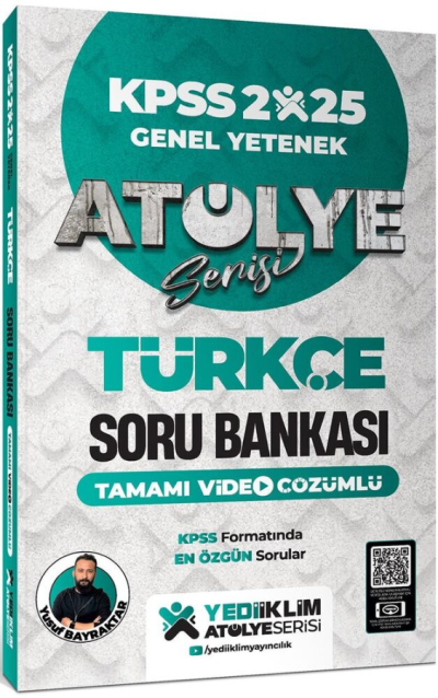 2025 KPSS Genel Yetenek Atölye Serisi Türkçe Tamamı Video Çözümlü Soru Bankası Yediiklim Yayınları Panda Fotokopi & Baskı Merkezi