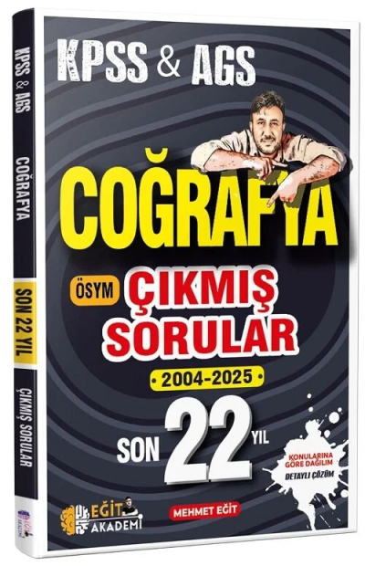 2026 KPSS Coğrafya Son 22 Yıl Çıkmış Sorular Mehmet Eğit Eğit Akademi Panda Fotokopi & Baskı Merkezi