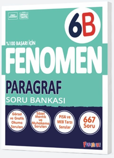 6. Sınıf Fenomen Paragraf Soru Bankası Fenomen Kitap Panda Fotokopi & Baskı Merkezi
