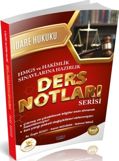 HUKAL HMGS HAKİMLİK İdare Hukuku Ders Notları Savaş Yayınları