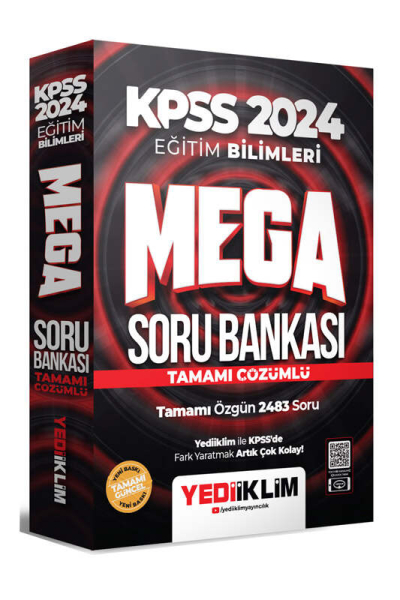 2024 KPSS Eğitim Bilimleri Mega Tamamı Çözümlü Soru Bankası Panda Fotokopi & Baskı Merkezi