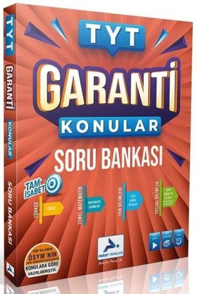 TYT Garanti Konular Soru Bankası Paraf Yayınları Panda Fotokopi & Baskı Merkezi