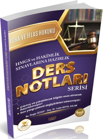 HUKAL HMGS HAKİMLİK İcra ve İflas Hukuku Ders Notları Savaş Yayınları