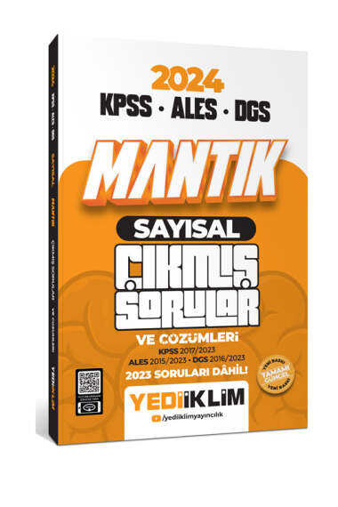 2024 KPSS ALES DGS Sayısal Mantık Tamamı Çözümlü Çıkmış Sorular (2015-2023) Panda Fotokopi & Baskı Merkezi