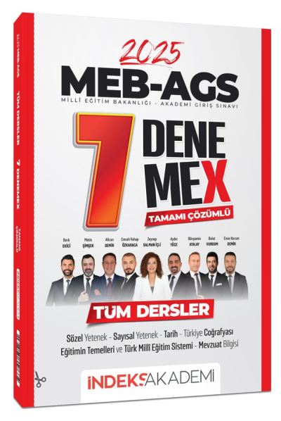 2025 MEB-AGS Tüm Dersler 7 DenemeX Çözümlü İndeks Akademi Yayıncılık Panda Fotokopi & Baskı Merkezi