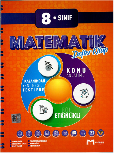 8. Sınıf Matematik İntro Konu Anlatımlı Defter Kitap Mozaik Yayınları Panda Fotokopi & Baskı Merkezi