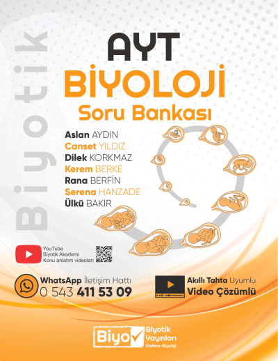 AYT Biyoloji Soru Bankası Biyotik Yayınları Panda Fotokopi & Baskı Merkezi
