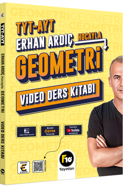 Erhan Ardıç Hocayla TYT-AYT Geometri Video Ders Kitabı F10 Yayınları Panda Fotokopi & Baskı Merkezi