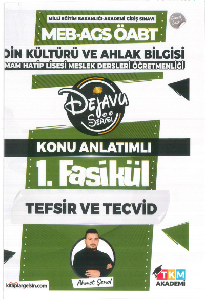 2025 Din Kültürü ve Ahlak Bilgisi İmam Hatip Lisesi Meslek Dersleri Öğretmenliği Dejavu Serisi Konu Anlatımlı Set 11 Fasikül Ahmet Şenol TKM Akademi Panda Fotokopi & Baskı Merkezi