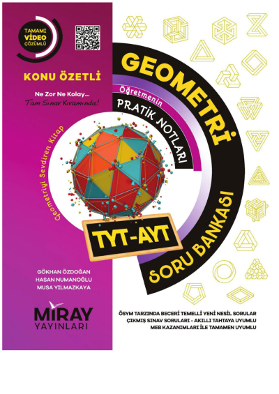 TYT AYT Geometri Soru Bankası Miray Yayınları Panda Fotokopi & Baskı Merkezi