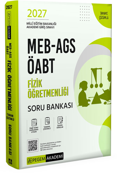 2027 ÖABT MEB-AGS Fizik Öğretmenliği Soru Bankası Çözümlü Pegem Akademi Yayınları Panda Fotokopi & Baskı Merkezi