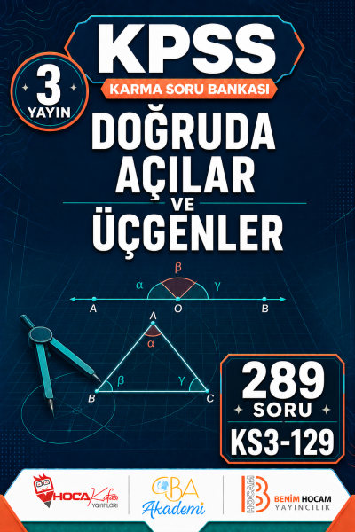 Doğruda Açılar ve Üçgenler 3 Yayın 289 Soru (Benim Hocam - CBA - Hoca Kafası Yayınları) Panda Fotokopi & Baskı Merkezi