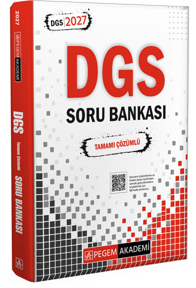 2027 DGS Tamamı Çözümlü Soru Bankası Pegem Akademi Panda Fotokopi & Baskı Merkezi