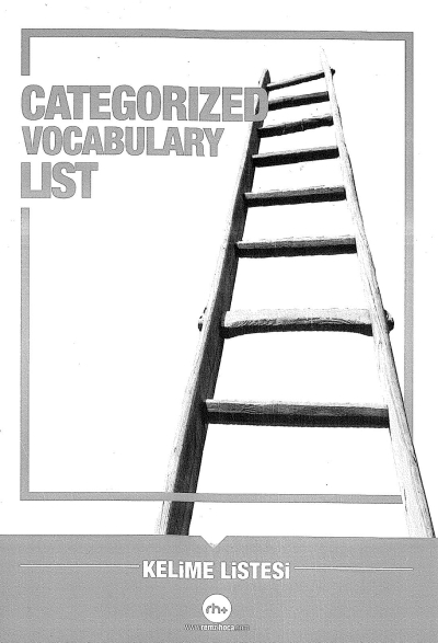 CATEGORIZED VOCABULARY LIST (KELİME LİSTESİ) Panda Fotokopi & Baskı Merkezi