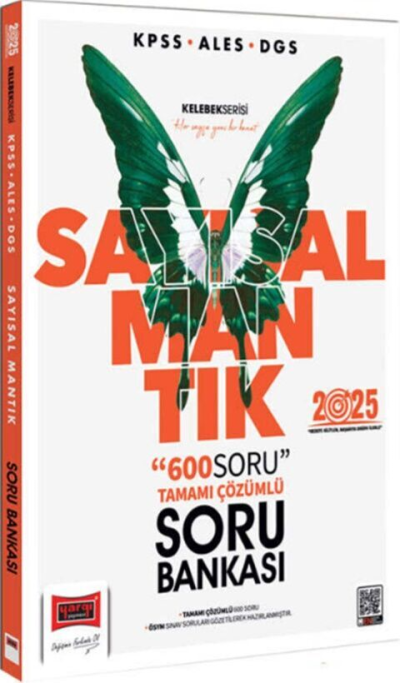 2025 KPSS ALES DGS Kelebek Serisi Sayısal Mantık Tamamı Çözümlü Soru Bankası Yargı Yayınları