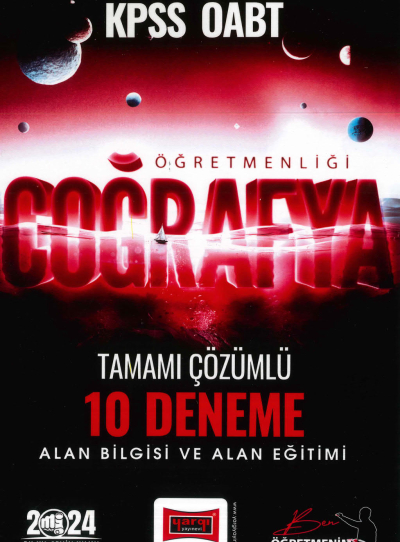 COĞRAFYA ÖĞRETMENLİĞİ TAMAMI ÇÖZÜMLÜ 10 DENEME ALAN BİLGİSİ-ALAN EĞİTİMİ Panda Fotokopi & Baskı Merkezi