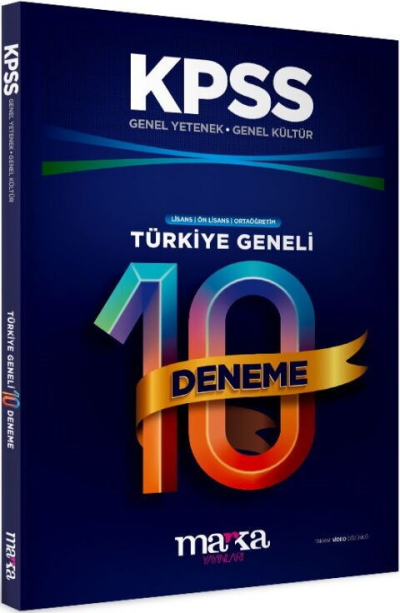 2026 KPSS Genel Yetenek Genel Kültür Türkiye Geneli 10 Deneme Marka Yayınları Panda Fotokopi & Baskı Merkezi
