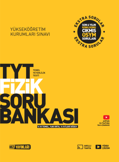 TYT Fizik Soru Bankası Hız Yayınları Panda Fotokopi & Baskı Merkezi