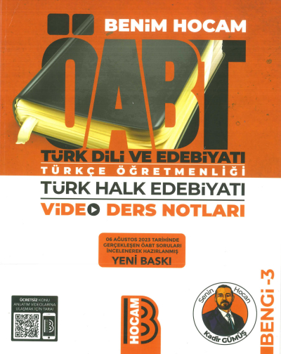 ÖABT TÜRK DİLİ VE EDEBİYATI TÜRKÇE ÖĞRETMENLİĞİ TÜRK HALK EDEBİYATI VİDEO DERS NOTLARI BENGİ-3