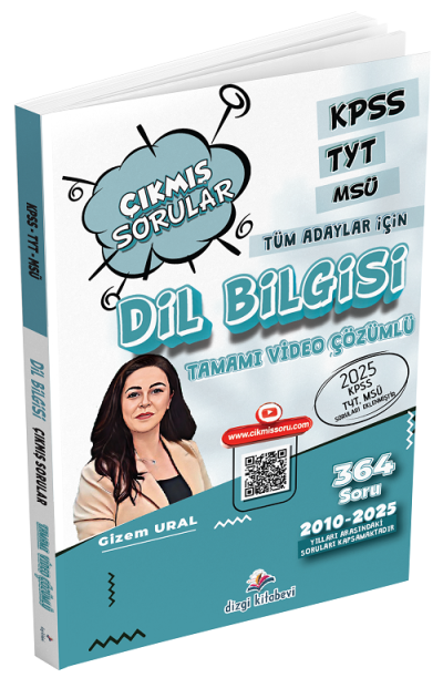 2026 KPSS TYT MSÜ Dil Bilgisi Çıkmış Sorular Son 16 Yıl Çözümlü Gizem Ural Dizgi Kitap Panda Fotokopi & Baskı Merkezi