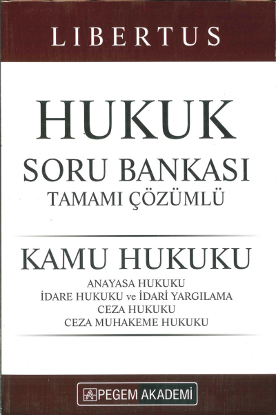 LİBERTUS HUKUK SORU BANKASI TAMAMI ÇÖZÜMLÜ Panda Fotokopi & Baskı Merkezi