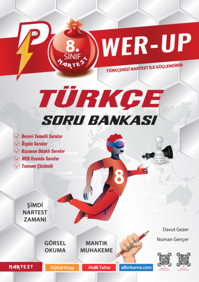 8. Sınıf Türkçe Power Up Soru Bankası Nartest Yayınları Panda Fotokopi & Baskı Merkezi