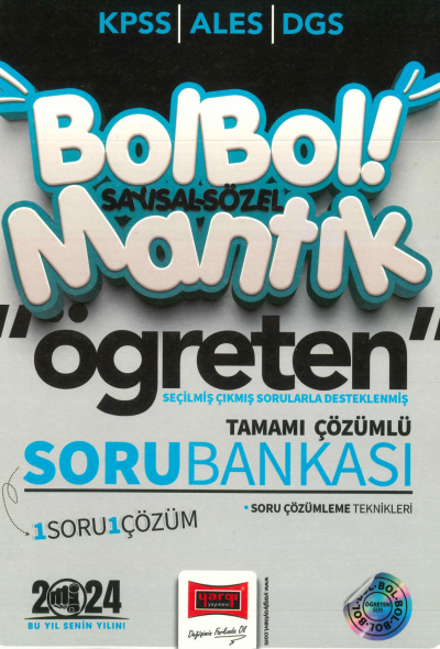 BOL BOL SAYISAL-SÖZEL MANTIK ÖĞRETEN TAMAMI ÇÖZÜMLÜ SORU BANKASI
