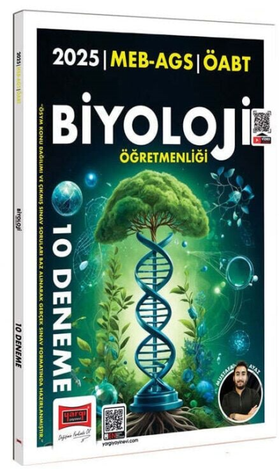 2025 MEB AGS ÖABT Biyoloji Öğretmenliği 10 Deneme Yargı Yayınları Panda Fotokopi & Baskı Merkezi