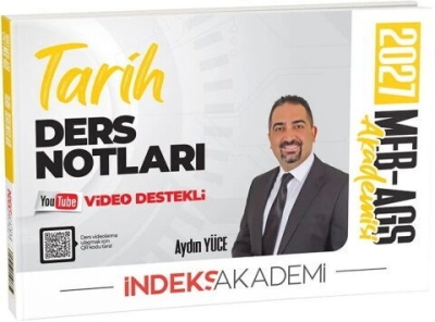 MEB-AGS Akademisi Tarih Video Ders Notları Aydın Yüce İndeks Akademi Yayıncılık Panda Fotokopi & Baskı Merkezi