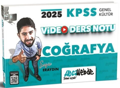 2025 KPSS GK Coğrafya Video Ders Notu HocaWebde Yayınları Panda Fotokopi & Baskı Merkezi