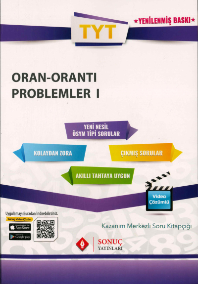 TYT ORAN ORANTI PROBLEMLER 1 SORU KİTAPÇIĞI Panda Fotokopi & Baskı Merkezi