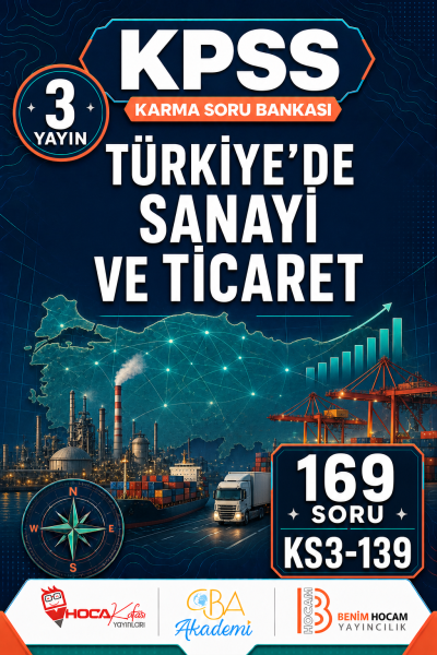 Türkiye’de Sanayi ve Ticaret 3 Yayın 169 Soru (Benim Hocam - CBA - Hoca Kafası Yayınları) Panda Fotokopi & Baskı Merkezi