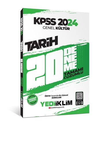2024 KPSS Genel Kültür Tarih Tamamı Çözümlü 20 Deneme Panda Fotokopi & Baskı Merkezi