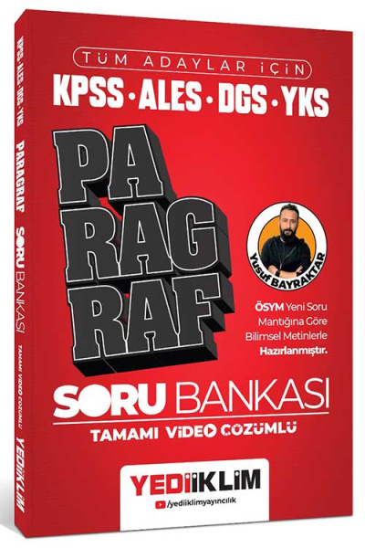 Tüm Adaylar İçin KPSS - ALES - DGS - YKS Tamamı Video Çözümlü Paragraf Soru Bankası Yediiklim Panda Fotokopi & Baskı Merkezi