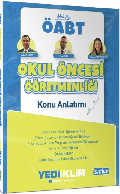 MEB AGS ÖABT Okul Öncesi Öğretmenliği Konu Anlatımı Cilt 3 Yediiklim Yayınları Panda Fotokopi & Baskı Merkezi