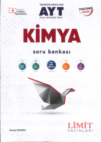 AYT Kimya Soru Bankası Limit Yayınları