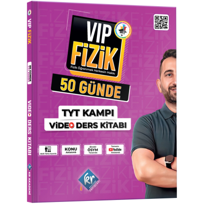 VİP Fizik 50 Günde TYT Kampı Video Ders Kitabı Panda Fotokopi & Baskı Merkezi