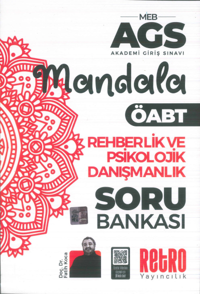 2025 MEB AGS Rehberlik ve Psikolojik Danışmanlık Mandala Soru Bankası Retro Kitap Panda Fotokopi & Baskı Merkezi