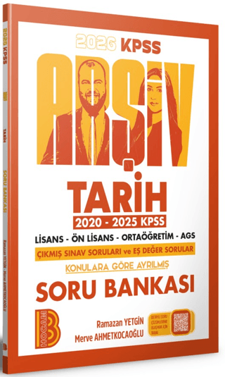 2026 KPSS Arşiv Tarih Soru Bankası Benim Hocam Yayınları Panda Fotokopi & Baskı Merkezi