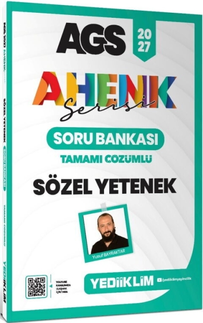 MEB AGS Ahenk Serisi Sözel Yetenek Tamamı Çözümlü Soru Bankası Yediiklim Yayınları Panda Fotokopi & Baskı Merkezi