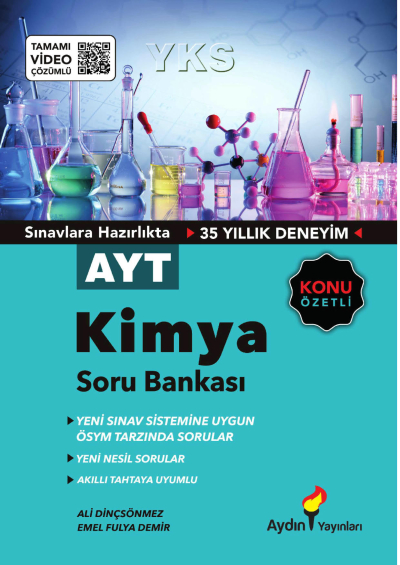 AYT Kimya Konu Özetli Soru Bankası Tamamı Video Çözümlü Aydın Yayınları Panda Fotokopi & Baskı Merkezi