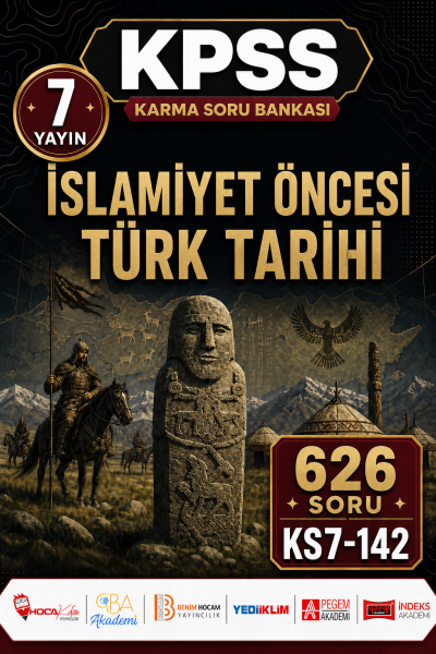 İslamiyet Öncesi Türk Tarihi 7 Yayın 626 Soru Panda Fotokopi & Baskı Merkezi