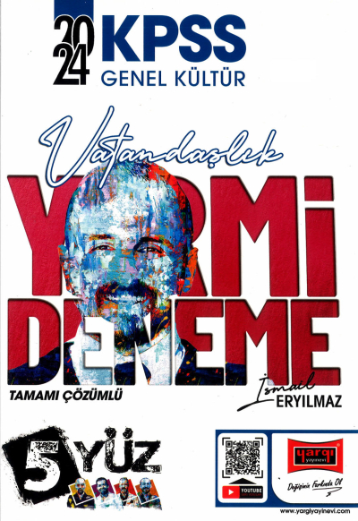 KPSS 5Yüz Ekibi Vatandaşlık Tamamı Çözümlü 20 Deneme Yargı Yayınevi Panda Fotokopi & Baskı Merkezi