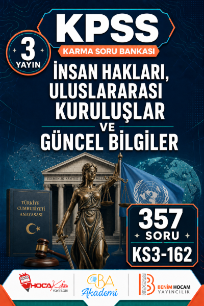 İnsan Hakları, Uluslararası Kuruluşlar ve Güncel Bilgiler 3 Yayın 357 Soru (Benim Hocam - CBA - Hoca Kafası Yayınları) Panda Fotokopi & Baskı Merkezi
