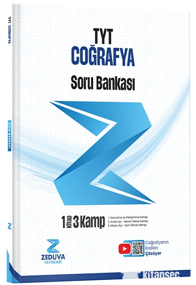Coğrafyanın Kodları TYT Coğrafya 1 Kitap 3 Kamp Soru Bankası Zeduva Yayınları Panda Fotokopi & Baskı Merkezi